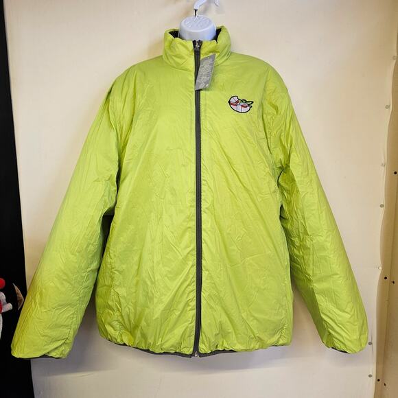 Disney Star Wars Grogu Gray Puffer Coat Size XXL NWT Reversible Baby Yoda - Picture 3 of 12